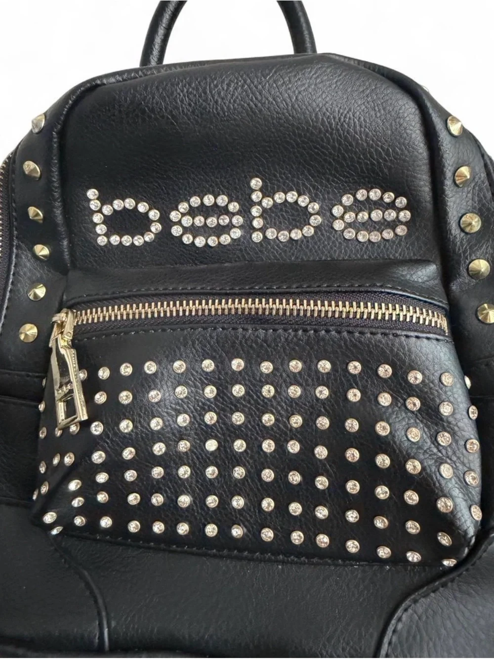bebe black faux